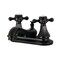 Kingston Brass 4" Centerset Bathroom Faucet with Pop-Up Drain, Matte Black KB600BX - alternate 1